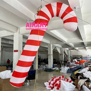 Tongkat permen tiup harga grosir liburan Natal halaman dekorasi menggantung manis tiup untuk iklan - Product Image 2