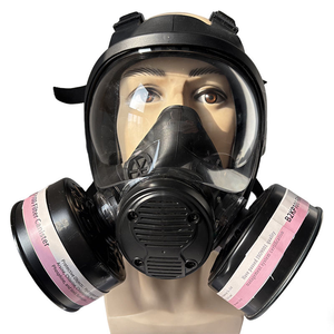 CE Approved Full Face Rubber Body Gas Mask Reusable Tactical Protective Gas Mask with Wide-Field View for Personal Defense - Product Image 2