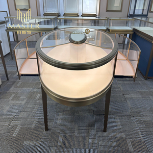 <span class=keywords><strong>Vitrine</strong></span> de présentation haut de gamme MASTER en verre trempé scellé, avec éclairage LED, verrouillable, anti-poussière, pour bijouterie - Product Image 4