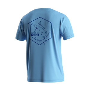 Breathable Fishing Tee Custom Design 135GSM Shrink-Resistant for Fish Camp <b>Lounging</b> - Product Image 3