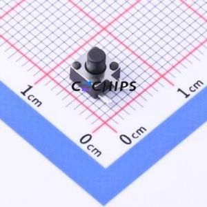 TC-1150DL-5.0H-160 Tactile Switch Through hole Switch Single Pole Single Throw Round Button 1.6N Right Angle Insert - Product Image 1