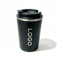 Thermos portable de 350 ml, tasse à café en acier inoxydable à double paroi, mug automatique