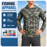 Veste de pêche imperméable personnalisée avec logo pour homme, respirante, coupe-vent, à coutures thermosoudées, à capuche, OEM ODM