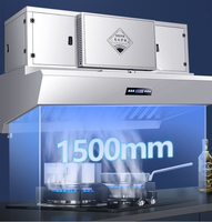 Purificateur de fumée intégré commercial avec module de purification intégré, décharge directe, pour restaurant, cantine, cuisine, haute qualité, ODM