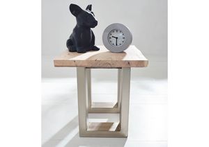 Mesita de noche moderna de dormitorio de madera hecha a mano con 2 cajones-Gabinete de almacenamiento de cabecera - Product Image 6