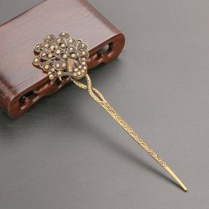 Ретро латунная шпилька павлин ювелирные изделия бронзовая Классическая шпилька бабочка сигаретная игла - Product Image 3