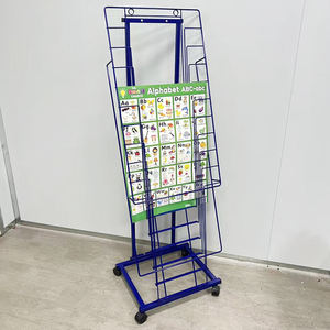 Support métallique personnalisé avec roulettes pour l'affichage d'affiches et de bandes dessinées - Product Image 1