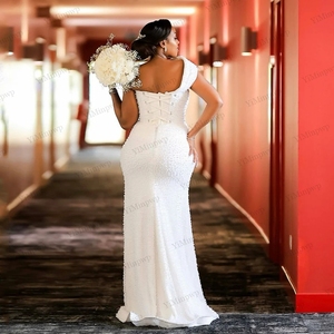 <span class=keywords><strong>Vestidos</strong></span> <span class=keywords><strong>de</strong></span> Novia Árabes Aso Ebi con Cuentas, Un Hombro Descubierto, <span class=keywords><strong>Vestidos</strong></span> <span class=keywords><strong>de</strong></span> <span class=keywords><strong>Fiesta</strong></span> <span class=keywords><strong>de</strong></span> Novia Lujosos, Corsé Personalizado con Cuello en V, <span class=keywords><strong>Vestidos</strong></span> <span class=keywords><strong>De</strong></span> Novia - Product Image 2