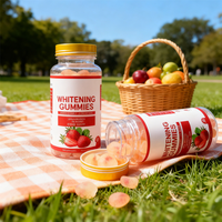 Gummies blanchissantes JH Factory, multiples vitamines, blanchiment de la peau, peau hydratée et jeune, complément de collagène pour la peau, les cheveux et les ongles
