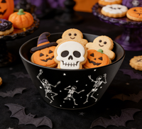 Assiette en mélamine de qualité alimentaire pour la fête d'Halloween, la table à manger à la maison, les pique-niques en plein air, la décoration des rassemblements, la dégustation quotidienne des collations
