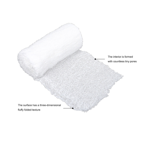 Venda de gasa tórpica de compresión táctica para empacar heridas, gasa de algodón arrugada plegada en Z - Product Image 1