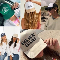 Casquette de baseball à 5 panneaux avec logo personnalisé de haute qualité Chapeaux de camionneur en mousse éponge brodée