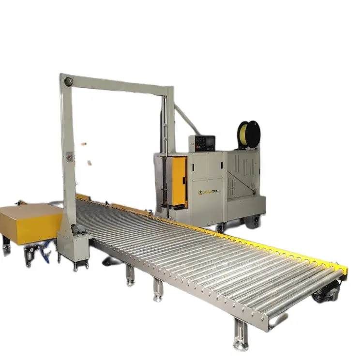 Automated Side Seal Strapping Machine/Fully Automatic Side Strapping Machine With Roller Conveyor