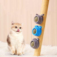 Balle multifonctionnelle rotative pour le nettoyage des dents molaires, à la menthe et à la catnip, jouet pour chat en forme d'avocat