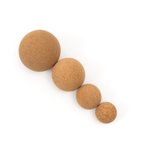 Ballon de massage pour la libération des points de tension, équipement de fitness en gros, balles de massage personnalisées en liège pour pieds et mains, accessoire de récupération