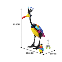 GoldMoc up Films Personnage Kevin Blocks Jouets Creative DIY Oiseau coloré Kevin Bloc de construction en plastique Jouet