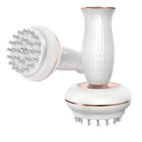 Brosse Électrique de Massage des Méridiens Corps Entier Amincissante, Appareil de Grattage Micro-courant pour la Taille, Compresse Chaude, Masseur de Méridiens Étanche