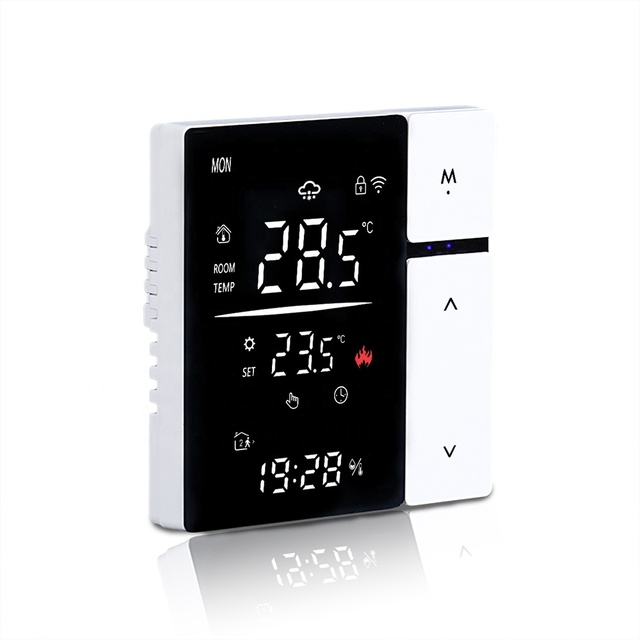 New Design Trending Modern Intelligent Home Thermostat Wi-Fi Connected App Remote Control CE Marked Thermostats