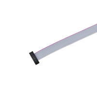 Kabel Pita Datar Abu-abu IDC 16P dengan Ekstensi Pitch 2*8P 2.54mm untuk Peralatan Elektronik Seperti Kabel Mekanis Layar LED