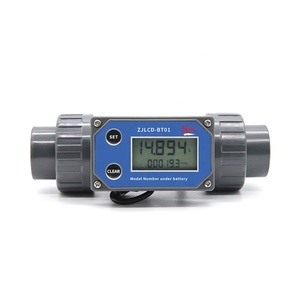 Compteur d'eau numérique filaire à impulsions UPVC à succès – Affichage du débit en L, GAL, M3, QTS et du total de débit – Compteur de débit à turbine - Product Image 3