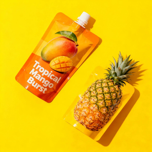 Printed Salad Juice Nozzle Stand up Pouch Inner Aluminum Moisture & Leak <b>Proof</b> Food Grade Packaging Plastic Mylar Liquid Bag - Product Image 2