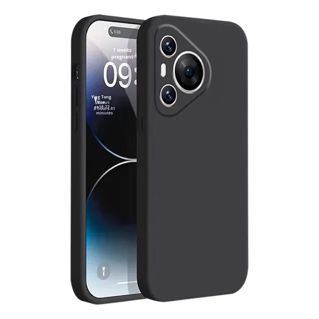 For Huawei Pura70 Phone Case Liquid Silicone Protective Cover for P60 Pro P50 P40 P30 Lite P20 Armor Design TPU Material
