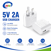 Vente en gros - Adaptateur secteur USB C pliable 5V2A avec prise UK 10W pour chargeur rapide, adaptateur de câble de charge rapide, chargeur Apple pour iPhone