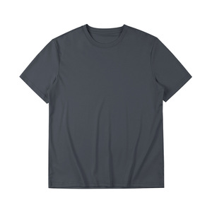 Camiseta informal de algodón mercerizado de alta calidad compatible con la impresión personalizada de su logotipo, Camiseta estampada de manga corta con cuello redondo - Product Image 6