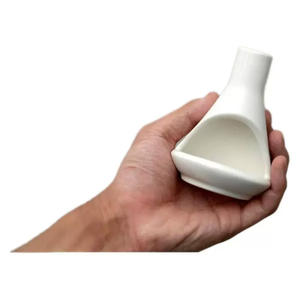 Plateau <span class=keywords><strong>de</strong></span> combustion en céramique blanc et orange pour Palo Santo du Pérou, brûleur d'encens portatif, support pour <span class=keywords><strong>sauge</strong></span> et Palo Santo - Product Image 3