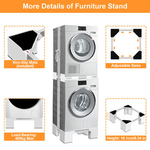 Soporte de Lavadora Telescópico Creativo de Alta Calidad con Base Ajustable - Product Image 6