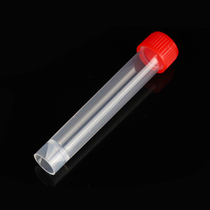 Disposable <b>Plastic</b> Lab Sampling Tubes 5Ml 7Ml 10Ml With Red Cap For Sample <b>Storage</b> - Product Image 2