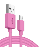 Cable de Datos USB-A a USB-Micro de PVC de Alta Calidad de Fábrica, Cargador para Teléfonos Móviles