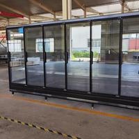 Réfrigérateur et Congélateur Commercial 2024 en Promotion pour Supermarché Chinois, Vitrine Réfrigérée avec Porte Vitrée