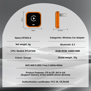อะแดปเตอร์ Carplay ไร้สายรุ่น CP030-5 สำหรับ Toyota Auris ปี 2014 รองรับ Android <span class=keywords><strong>16</strong></span>  ขายส่ง - Product Image 5