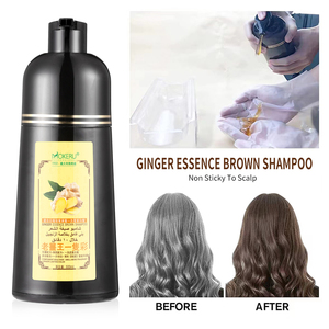 Mokeru Ginger Herbal Natural Black <strong>Hair</strong> <strong>Dye</strong> Shampoo for Woman and <strong>Man</strong> <strong>Grey</strong> White <strong>Hair</strong> Coloring <strong>Dye</strong> - Product Image 4