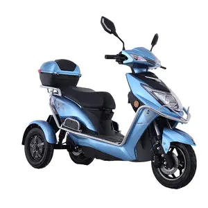 Peerless Hot sale fashionable three wheels scooter electric passenger tricycle ckd cheaper mobility e motos scooters