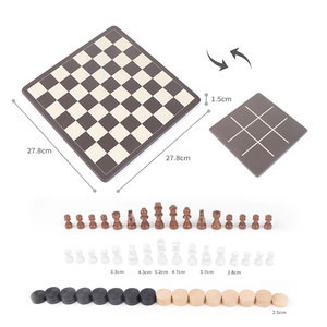 Ensembles de jeux <span class=keywords><strong>d</strong></span>'échecs en bois classiques faits à la main à bas prix 3 en 1 plateau <span class=keywords><strong>d</strong></span>'échecs pliable 3D jouet <span class=keywords><strong>pour</strong></span> <span class=keywords><strong>d</strong></span>ébutants <span class=keywords><strong>pour</strong></span> enfants - Product Image 6