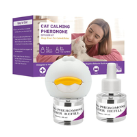 Recharge de phéromones en gros 48 ml pour diffuseur, longue durée 30 jours, soulagement du stress, usage domestique pour la réduction de l'anxiété chez les chiens et les chats, kit diffuseur apaisant