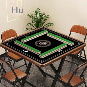 JUFORHQC Tapete de Mahjong Antideslizante y Reductor de Ruido de 315 Pulgadas con Bolsa de Tela y Almacenamiento en Cartón para Dominó y <span class=keywords><strong>Solitario</strong></span> (Negro) - Product Image 6