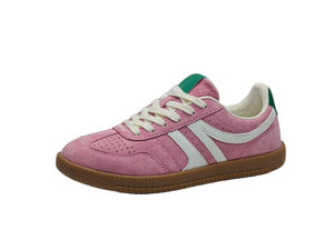 <span class=keywords><strong>Baskets</strong></span> décontractées rétro en daim pour femmes, style allemand, semelle en caoutchouc, chaussures de marche tendance, OEM ODM Marque Privée - Product Image 2