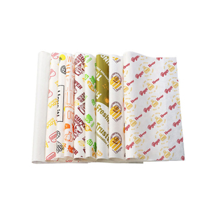 Fogli di carta cerata personalizzati per alimenti pre-tagliati piegati carta oleata stampante sandwich hamburger avvolge carta - Product Image 5