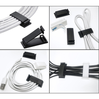 315 pièces Kit de gestion de câble adhésif rapide pour TV ordinateur bureau support de cordon en plastique Clips fil organisateur manches support crochet Type