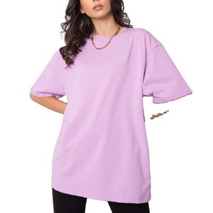 Precio al por mayor de alta calidad 100% algodón camiseta en blanco mujeres logotipo personalizado impresión Casual de gran tamaño corto exportación listo BD - Product Image 6