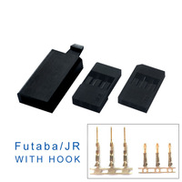 Connecteur de Moteur Servo Futaba JR avec Boucle à Crochet Autobloquante, Connecteur Mâle-Femelle Plaqué Or pour Voiture RC, Drone, Batterie, ESC