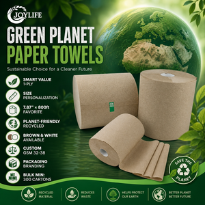 100% <span class=keywords><strong>papier</strong></span> de soie à main <span class=keywords><strong>en</strong></span> pâte recyclable, essuie-mains à gaufrage personnalisé - Product Image 1