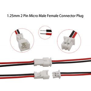 Presa per cavo Mini connettore maschio e femmina durevole di alta qualità da 1.25mm a 2 <span class=keywords><strong>pin</strong></span> - Product Image 2