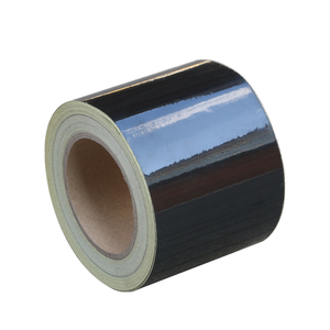 Jintu màu vàng đen phản quang <span class=keywords><strong>PVC</strong></span> Twill tầng cảnh báo Băng ISO tiêu chuẩn 0.13mm Độ dày an toàn Nhãn dán nhãn - Product Image 4