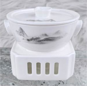 Vajilla de Porcelana China Azul Tinta con Paisaje, 45% de Contenido de Hueso, con Borde Dorado Hecho a Mano, de Lujo para Hotel y Banquete, con Logotipo Personalizado - Product Image 6