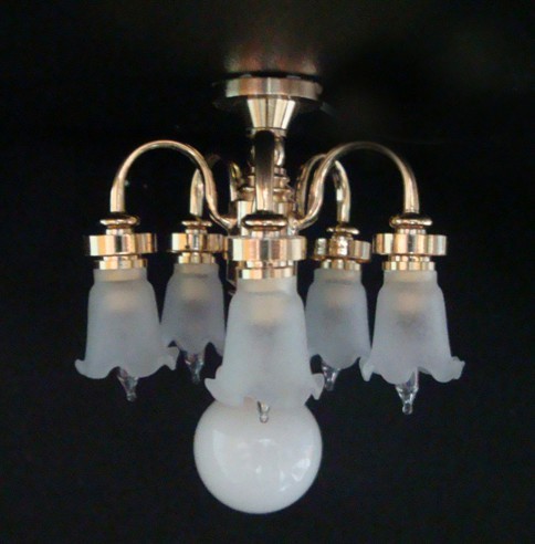 Lampe LED Rétro Miniature Pour Maison De Poupée 1:12 - éclairage Décoratif, Style Cottage, Neuve