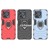 Lichicase métal bague support armure couverture antichoc pour Realme C53 accessoires de téléphone portable étui